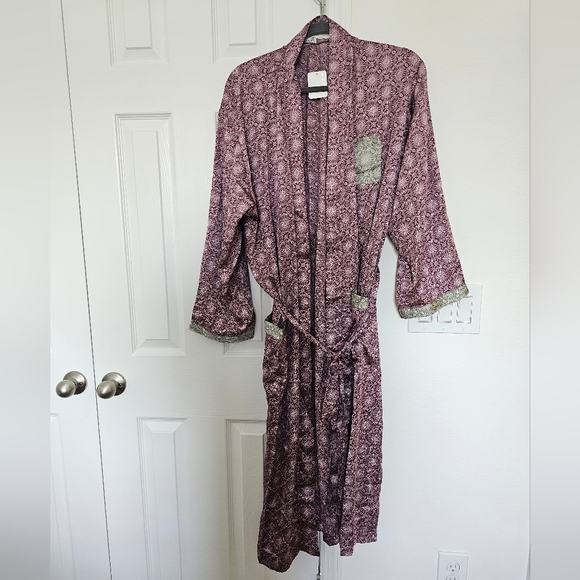 NWT FP Intimately Oasis House Robe- Raisin Combo- M/L - Picture 5 of 8